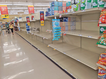 Toilet paper in great demand